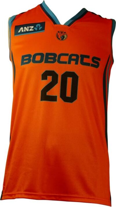 Basketball Singlet Bobcats Orange Game Singlet Front