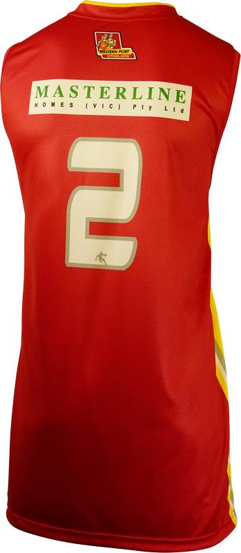 Item 8390 - Basketball Singlet Steelers Red Game Singlet Back