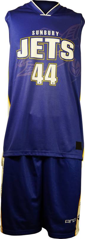 Basketball Singlet Sunbury Jets Royal Blue Game Singlet Front