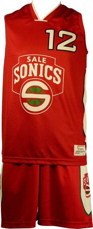 Basketball Singlet Sale Sonics Red Game Singlet Front